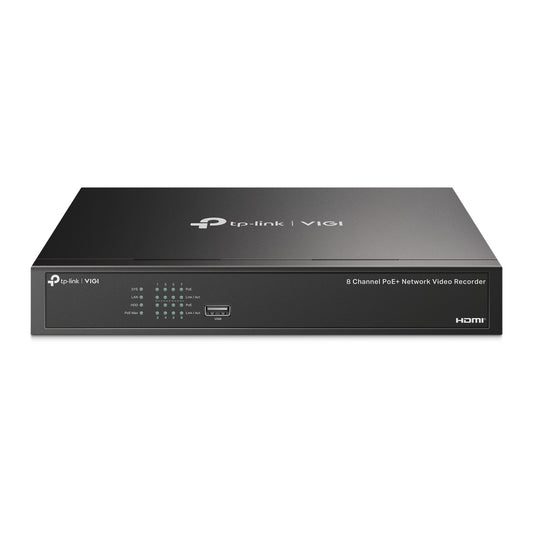 VIGI NVR1008H - 8MP | VIGI 8 Channel PoE+ Network Video Recorder - Sydney Security & Data