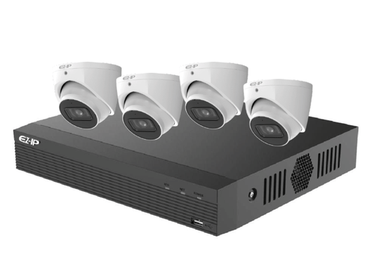 EZIP 4 Channel PRO Network Video Recorder + 4 x 6MP SMD Camera + 2TB HDD Kit - Sydney Security & Data