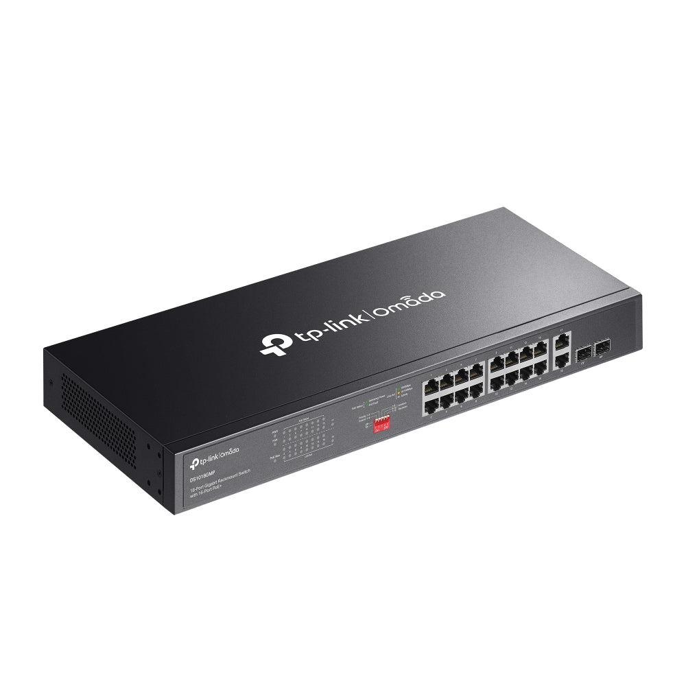 DS1018GMP | Omada 18 - Port Gigabit Rackmount Switch with 16 - Port PoE+ - Sydney Security & Data
