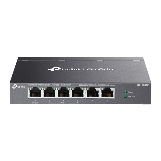 DS106GPP | Omada 6 - Port Gigabit Desktop Switch with 3 - Port PoE+ and 1 - Port PoE++ - Sydney Security & Data