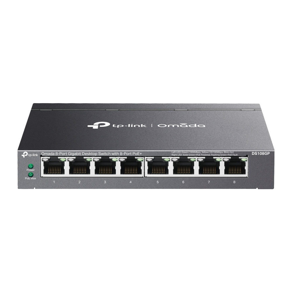 DS108GP | Omada 8 - Port Gigabit Desktop Switch with 8 - Port PoE+ - Sydney Security & Data