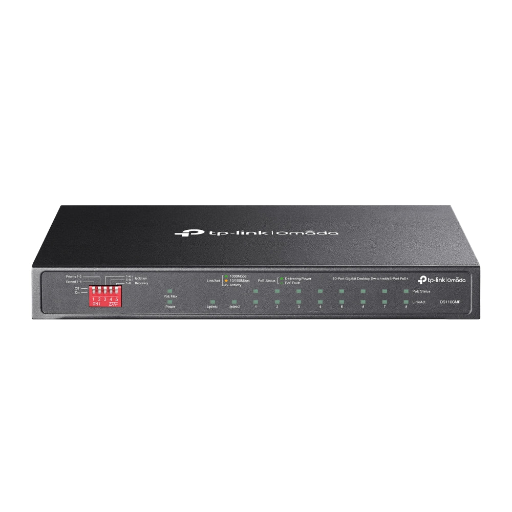 DS110GMP | Omada 10 - Port Gigabit Desktop Switch with 8 - Port PoE+ - Sydney Security & Data