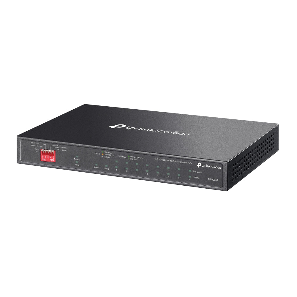 DS110GMP | Omada 10 - Port Gigabit Desktop Switch with 8 - Port PoE+ - Sydney Security & Data
