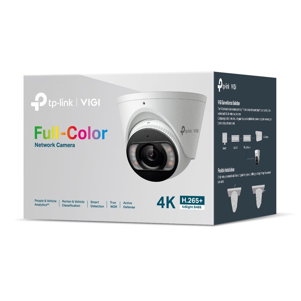 InSight S485(2.8mm) | VIGI 8MP Full - Color Turret Network Camera - Sydney Security & Data